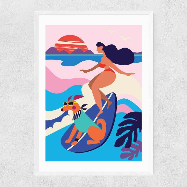 Surf Dog Narrow White Frame Surf Dog Narrow White Frame