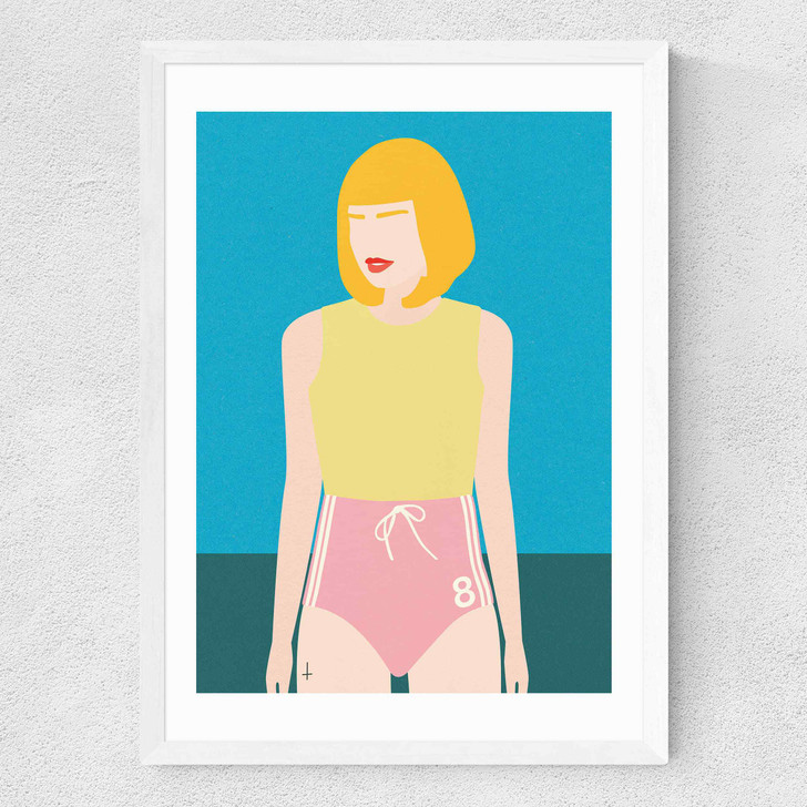 Runner Girl Medium White Frame Runner Girl Medium White Frame