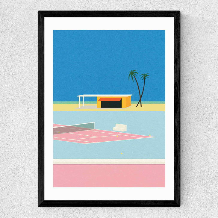 Tennis By The Beach Medium Black Frame Tennis By The Beach Medium Black Frame