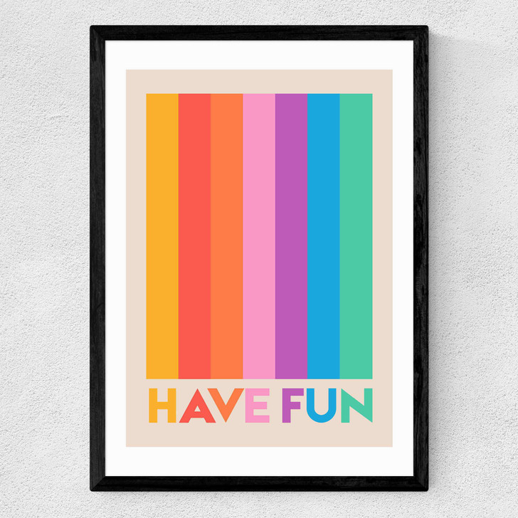 Have Fun Medium Black Frame