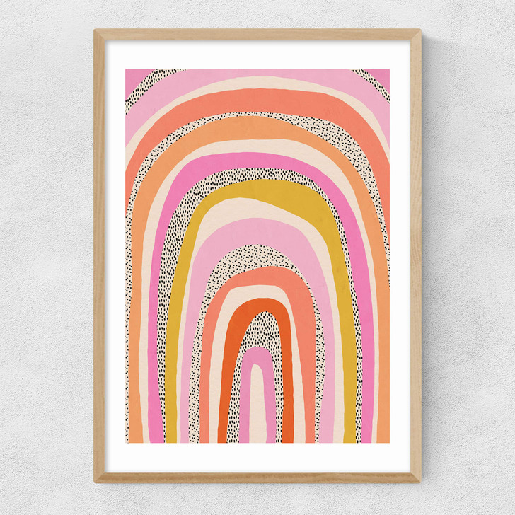Funky Rainbow Arches Narrow Oak Frame Funky Rainbow Arches Narrow Oak Frame