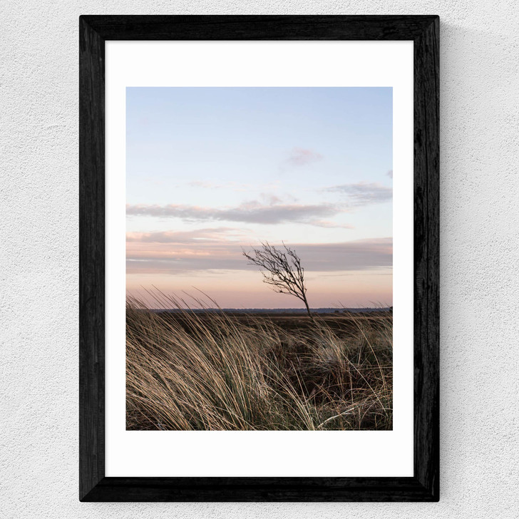 At The Coast IV Wide Black Frame