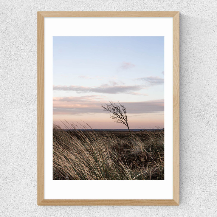 At The Coast IV Medium Oak Frame