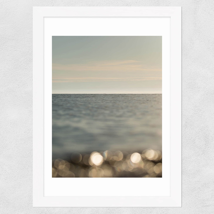 The Sea II Wide White Frame The Sea II Wide White Frame