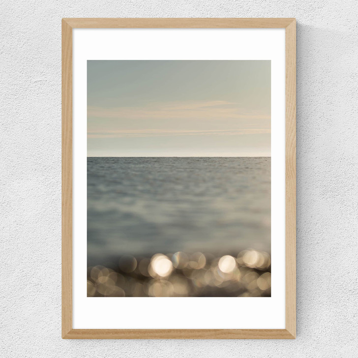 The Sea II Medium Oak Frame