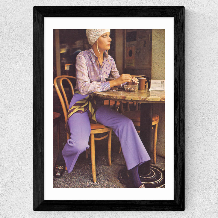 Cafe Retro Wide Black Frame