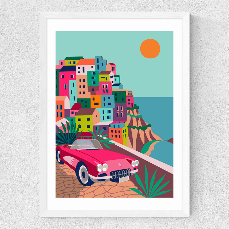 Cinque Terre Medium White Frame Cinque Terre Medium White Frame