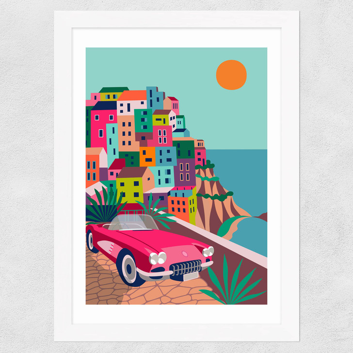 Cinque Terre Wide White Frame Cinque Terre Wide White Frame