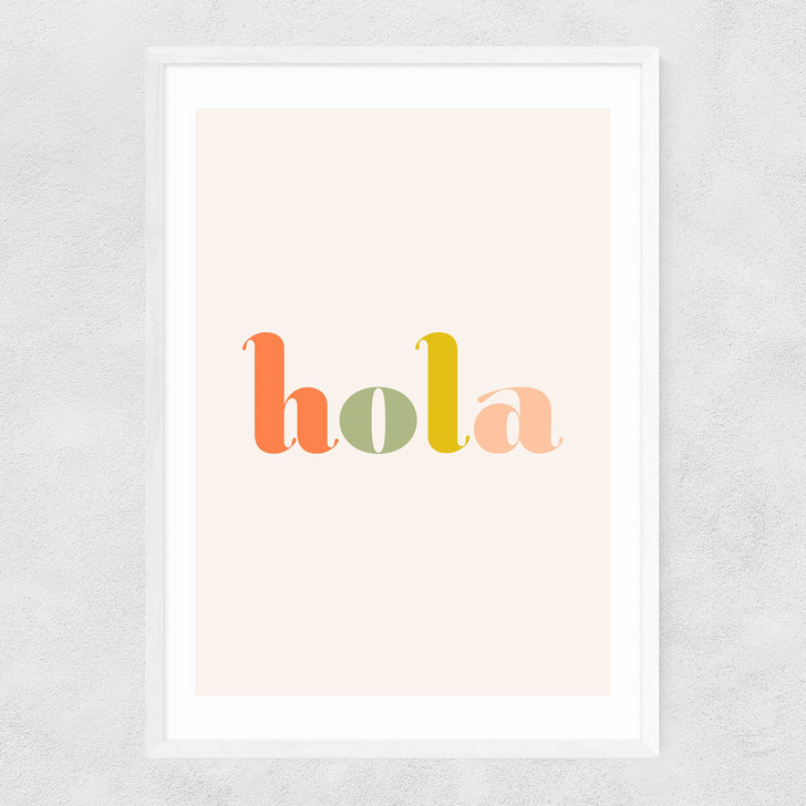 Hola Narrow White Frame