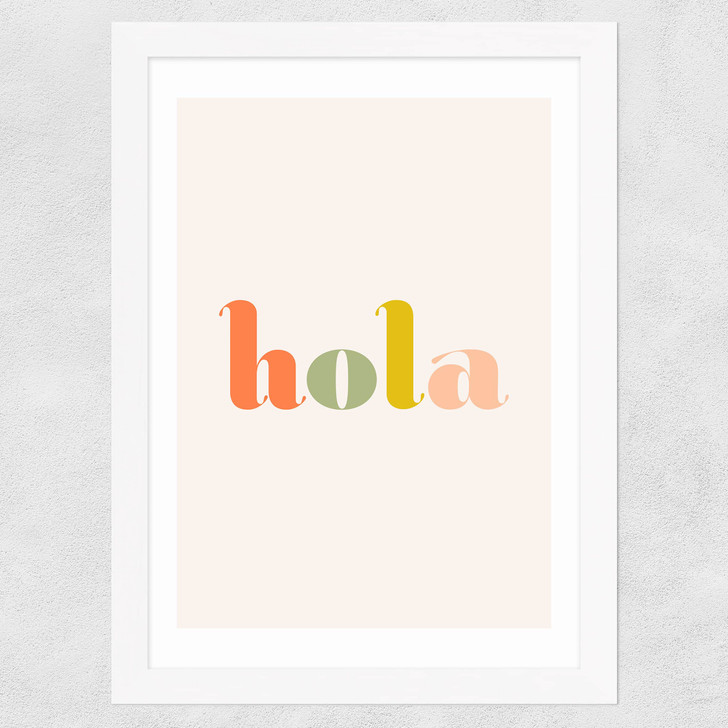 Hola Wide White Frame
