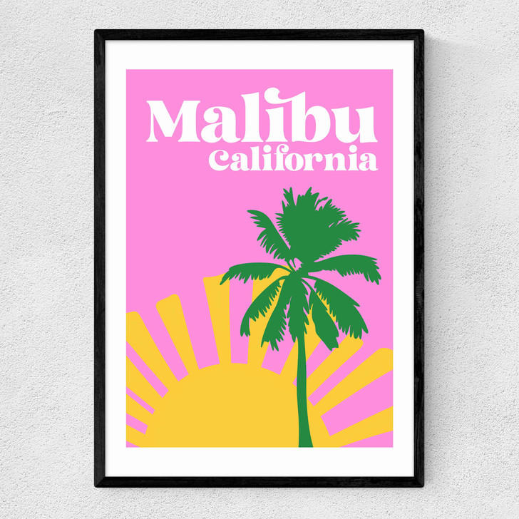 Malibu California Narrow Black Frame