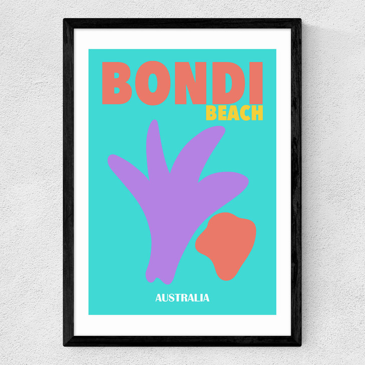 Bondi Beach Australia Medium Black Frame Bondi Beach Australia Medium Black Frame