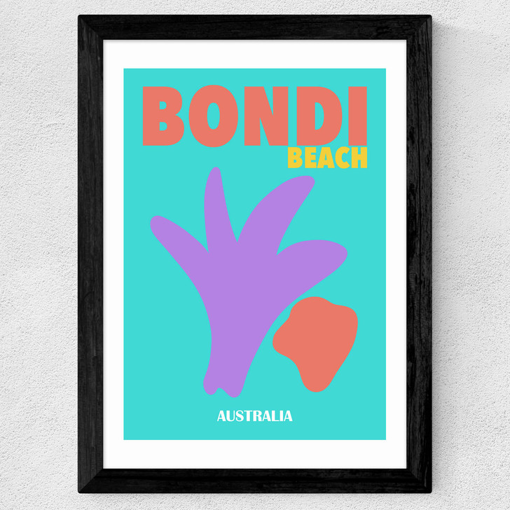 Bondi Beach Australia Wide Black Frame Bondi Beach Australia Wide Black Frame