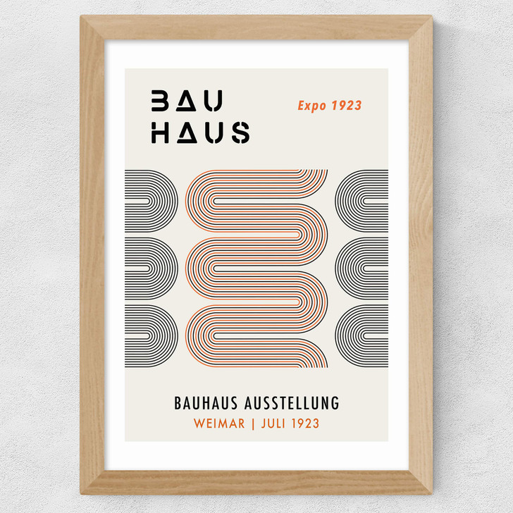 Black And Orange Bauhaus