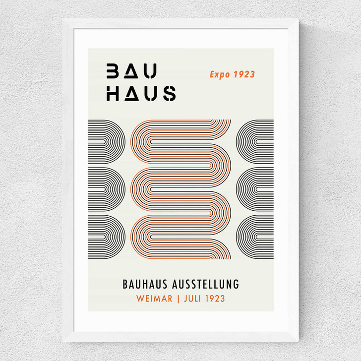 Black And Orange Bauhaus