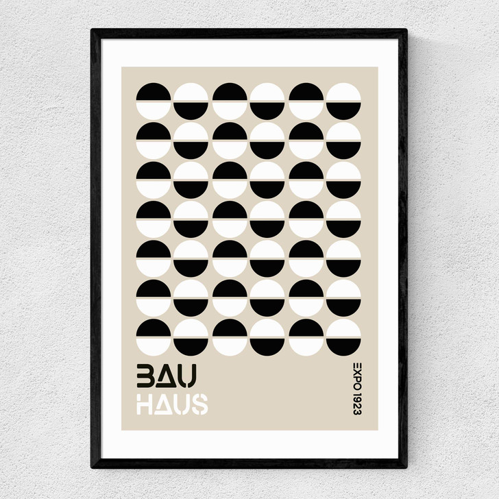 Black And White Bauhaus Narrow Black Frame Black And White Bauhaus Narrow Black Frame