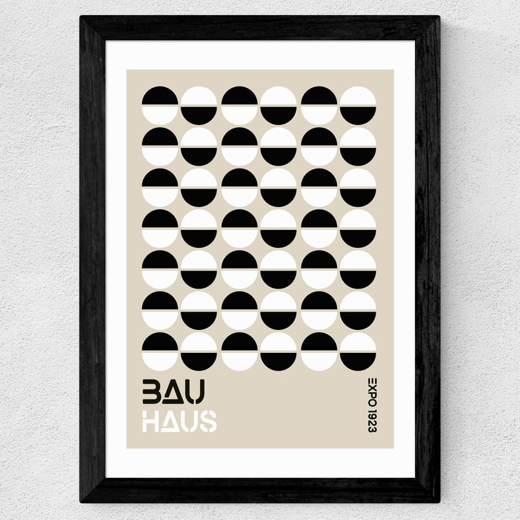 Black And White Bauhaus Wide Black Frame Black And White Bauhaus Wide Black Frame