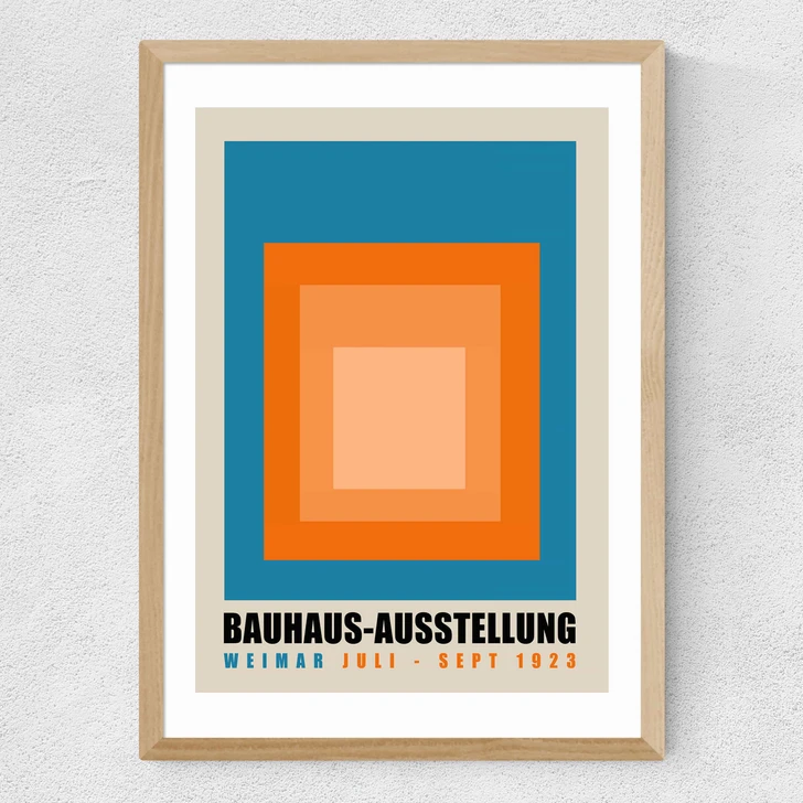 Blue And Orange Bauhaus Ausstellung