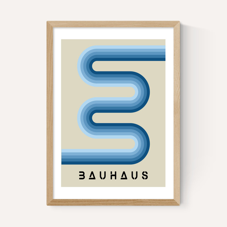 Blue Stripes Bauhaus