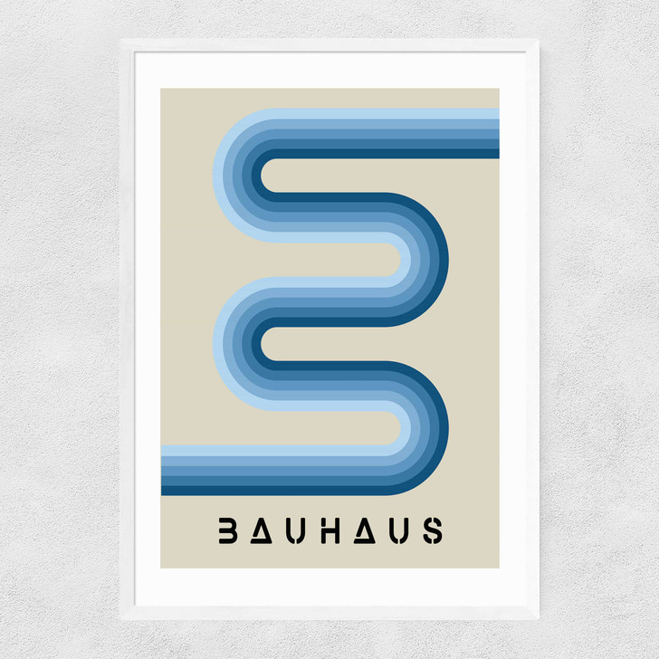 Blue Stripes Bauhaus