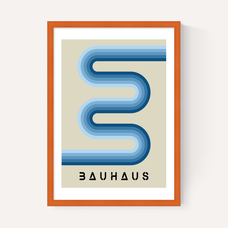 Blue Stripes Bauhaus