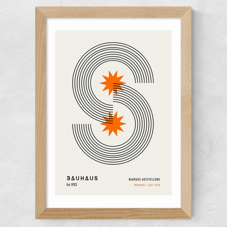 Minimalist Bauhaus Wide Oak Frame