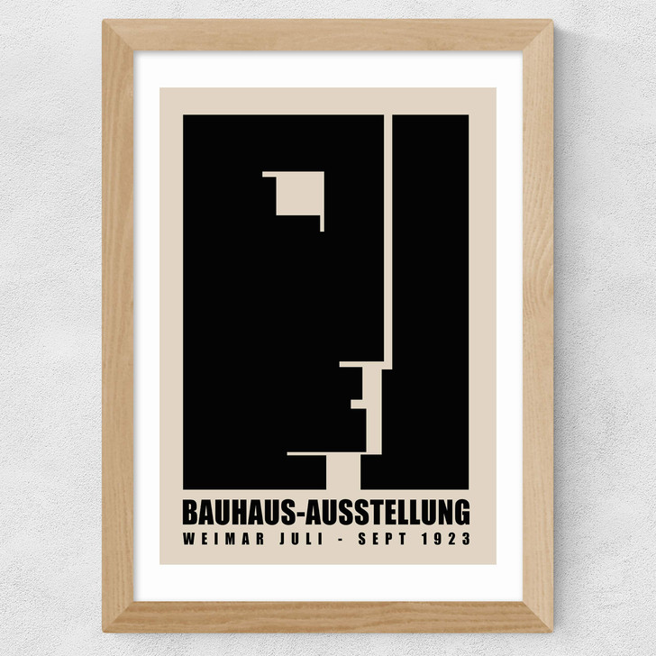 Modernist Bauhaus Exhibition Wide Oak Frame Modernist Bauhaus Exhibition Wide Oak Frame