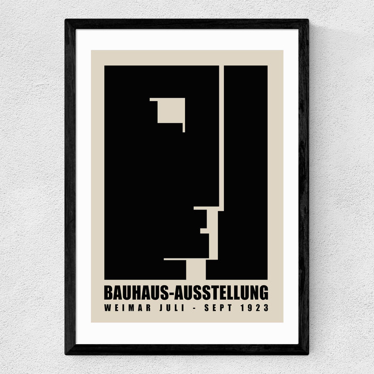 Modernist Bauhaus Exhibition Medium Black Frame