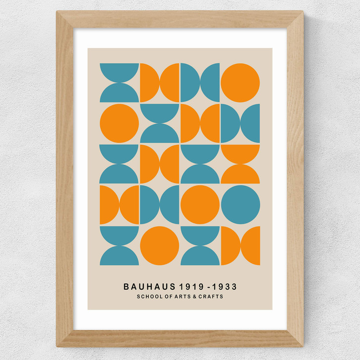 Turquoise And Orange Bauhaus