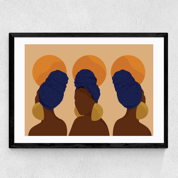 Her Phases Medium Black Frame