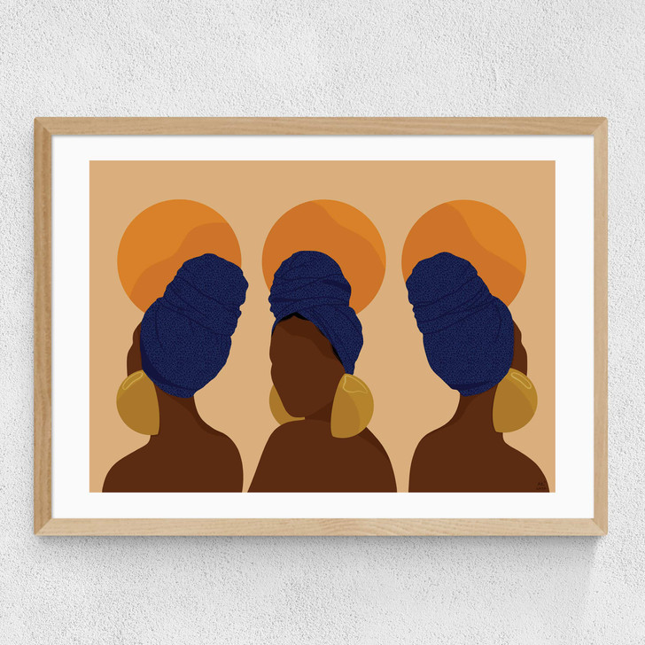 Her Phases Medium Oak Frame