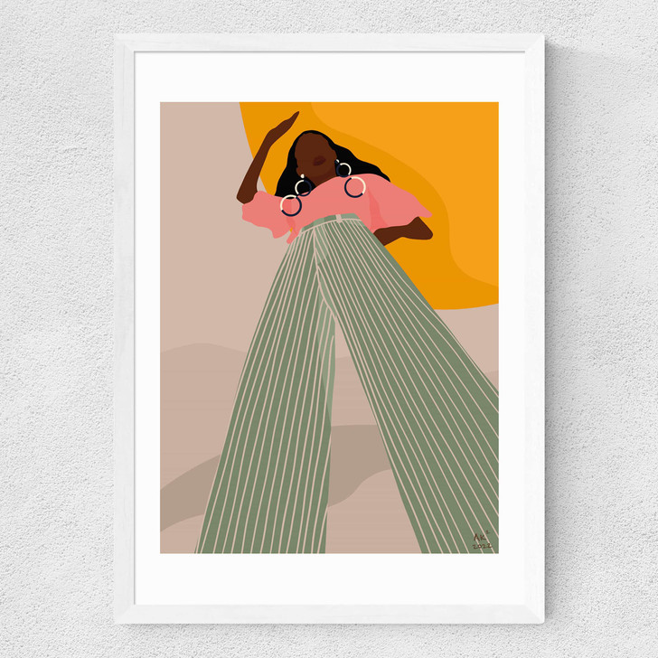 Desert Heat Medium White Frame