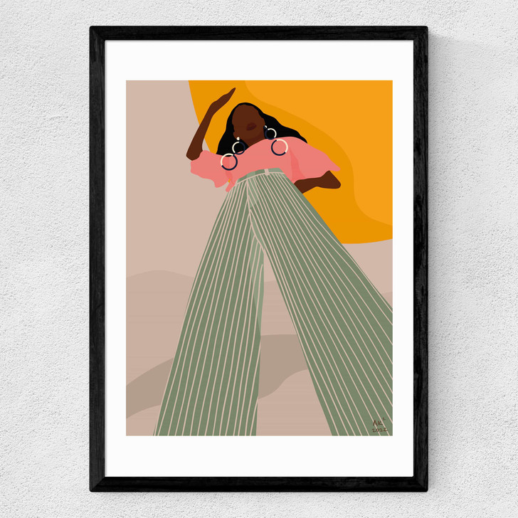 Desert Heat Medium Black Frame