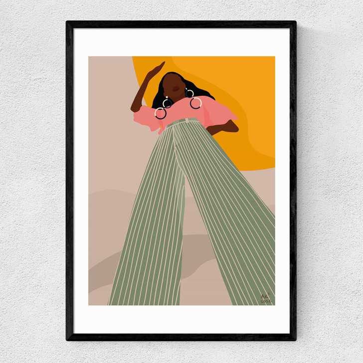 Desert Heat Narrow Black Frame