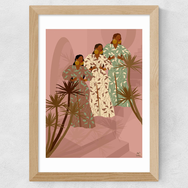 Staircase to Morocco Wide Oak Frame Staircase to Morocco Wide Oak Frame