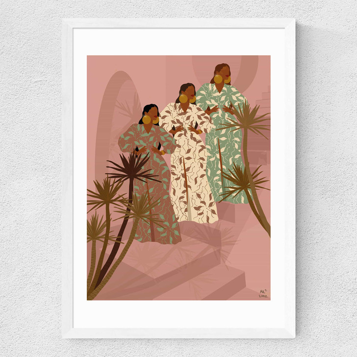 Staircase to Morocco Medium White Frame Staircase to Morocco Medium White Frame