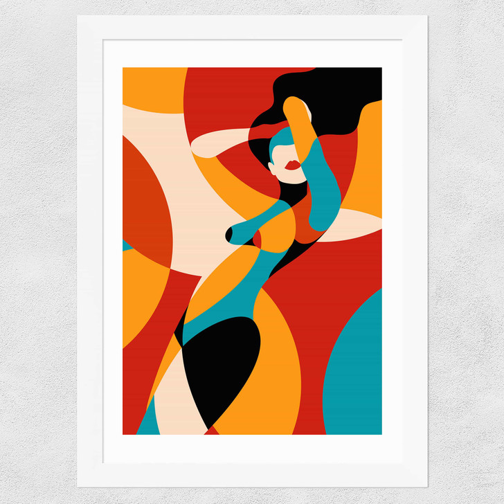 Fire Wide White Frame Fire Wide White Frame