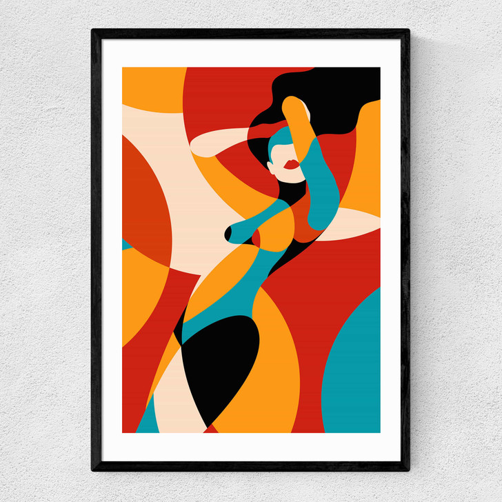 Fire Narrow Black Frame
