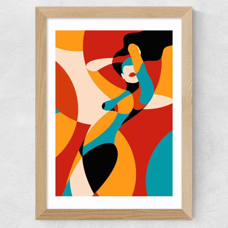 Fire Wide Oak Frame