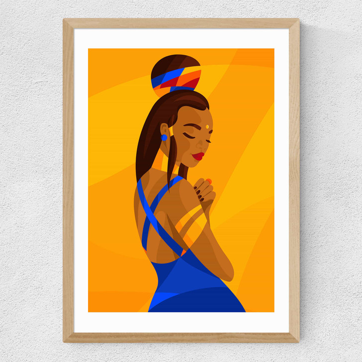 Love Yourself by Sofia Doudine Medium Oak Frame