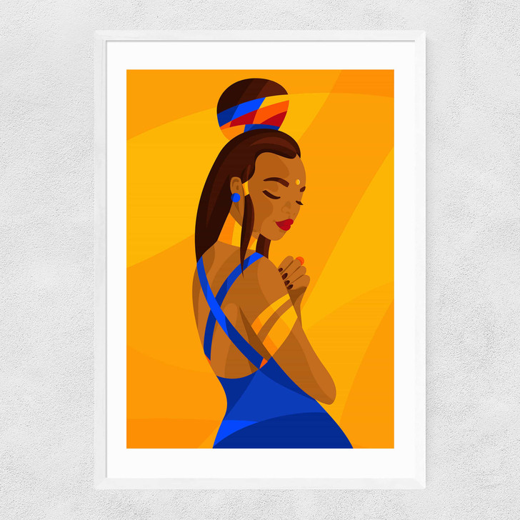 Love Yourself by Sofia Doudine Narrow White Frame