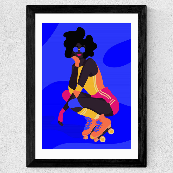 Roller Wide Black Frame