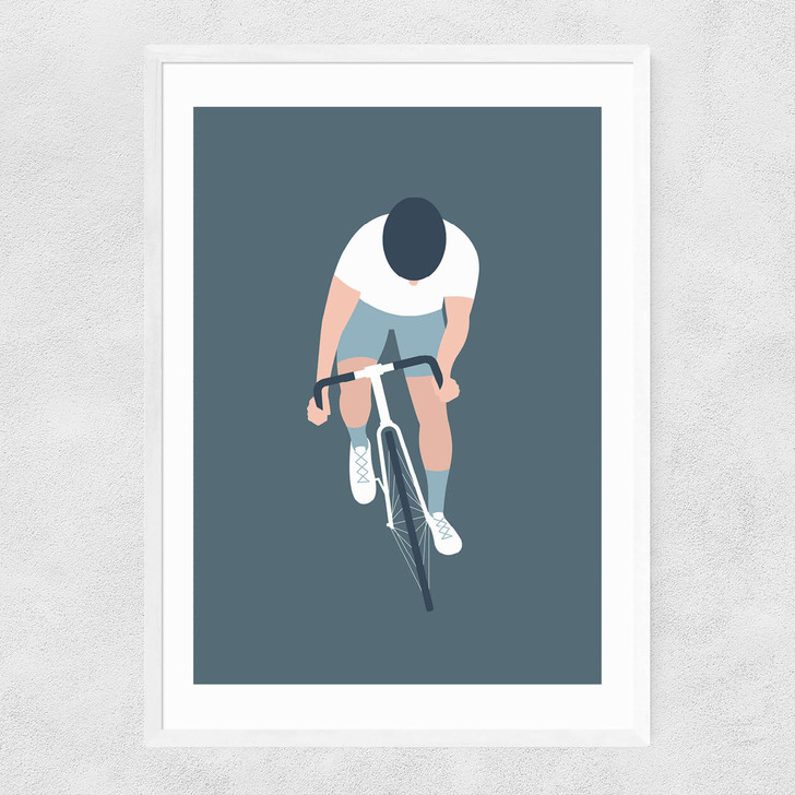 Bike Narrow White Frame