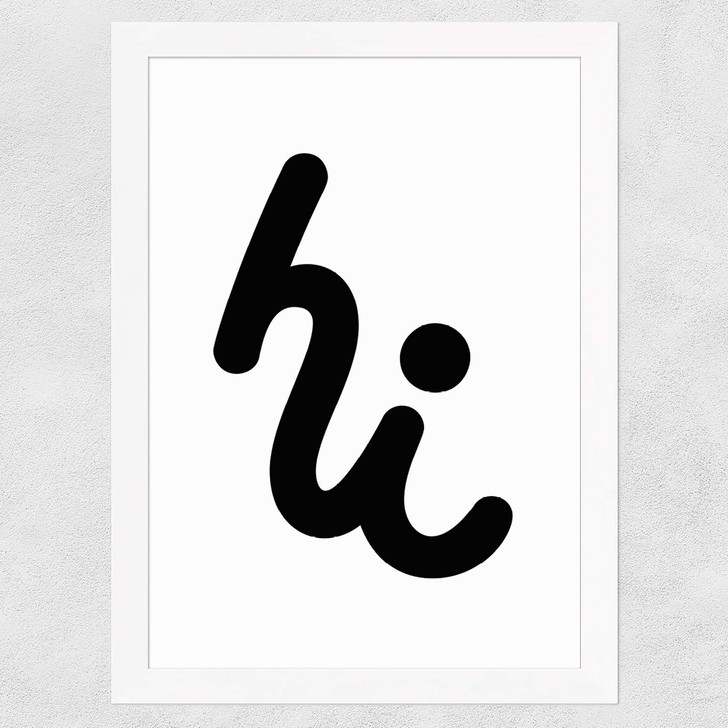 Hi by Rocket Jack Wide White Frame Hi by Rocket Jack Wide White Frame