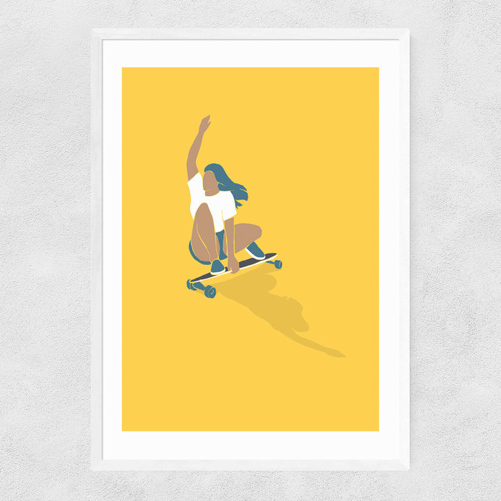 Slide Narrow White Frame
