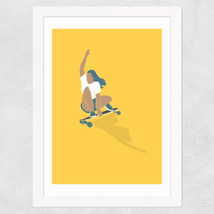 Slide Wide White Frame