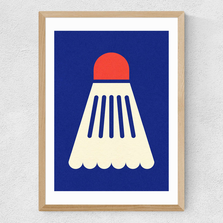 Badminton White Red Medium Oak Frame Badminton White Red Medium Oak Frame