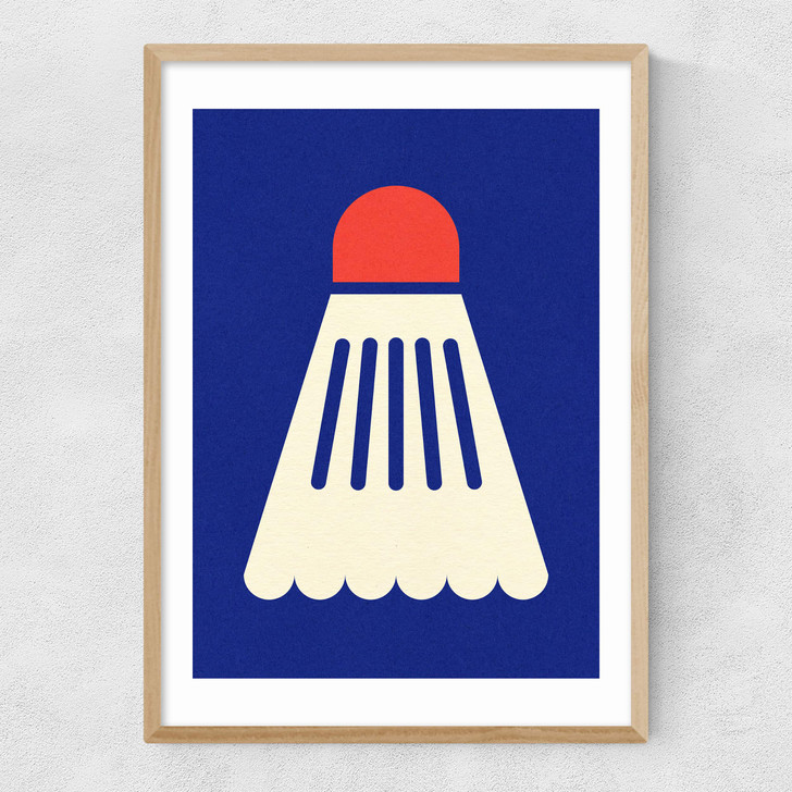 Badminton White Red Narrow Oak Frame
