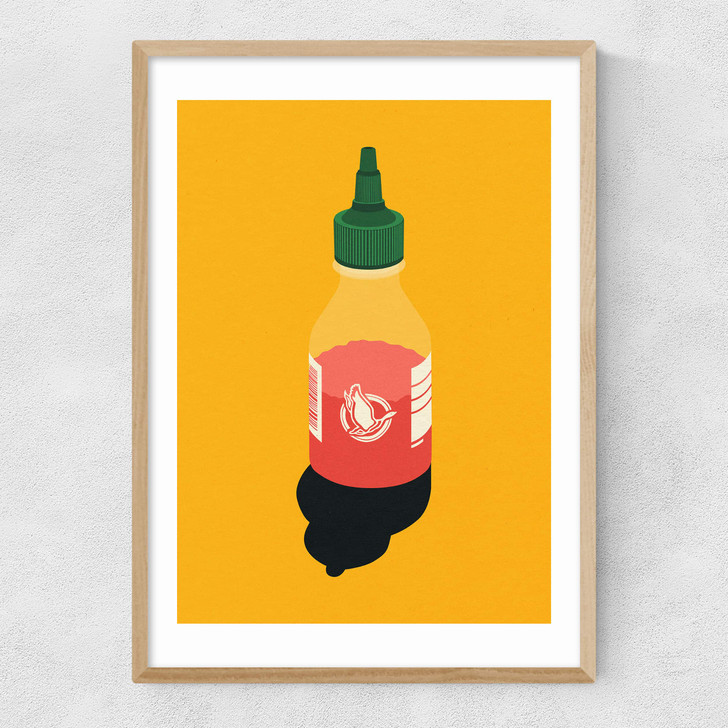 Chilli Sauce Narrow Oak Frame Chilli Sauce Narrow Oak Frame