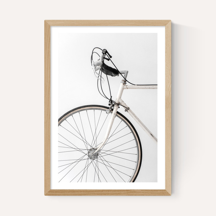 338 White Minimal Bicycle
